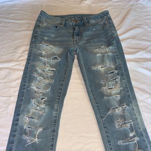 Super Distressed Light Wash Jeans
